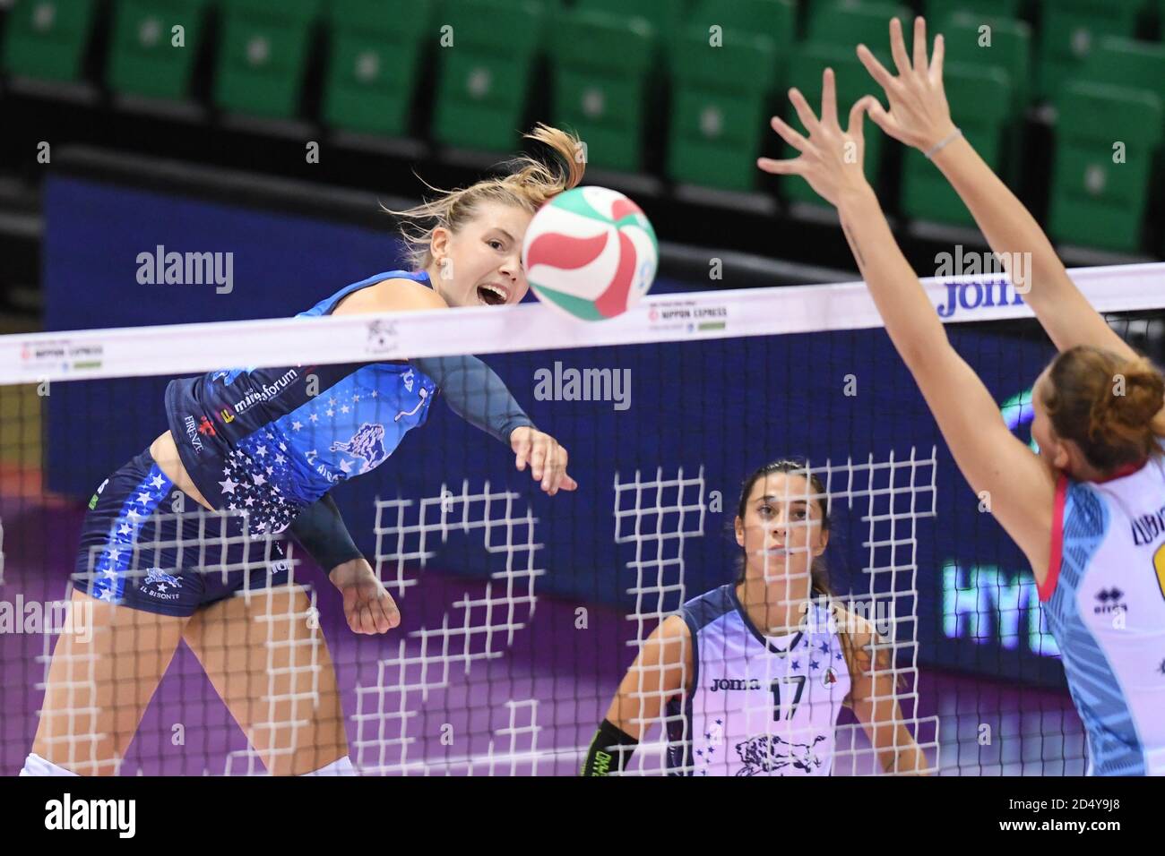 eline Van Gestel (Il Bisonte Firenze) during Il Bisonte Firenze vs Savino Del Bene Scandicci, Volleyball Italian Serie A1 Women Championship, florenc Stock Photo