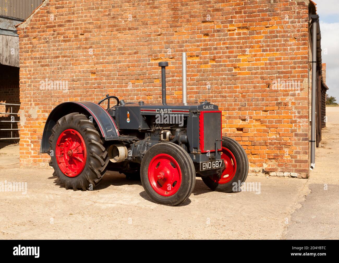 A Vintage Case C 1937 tractor Stock Photo