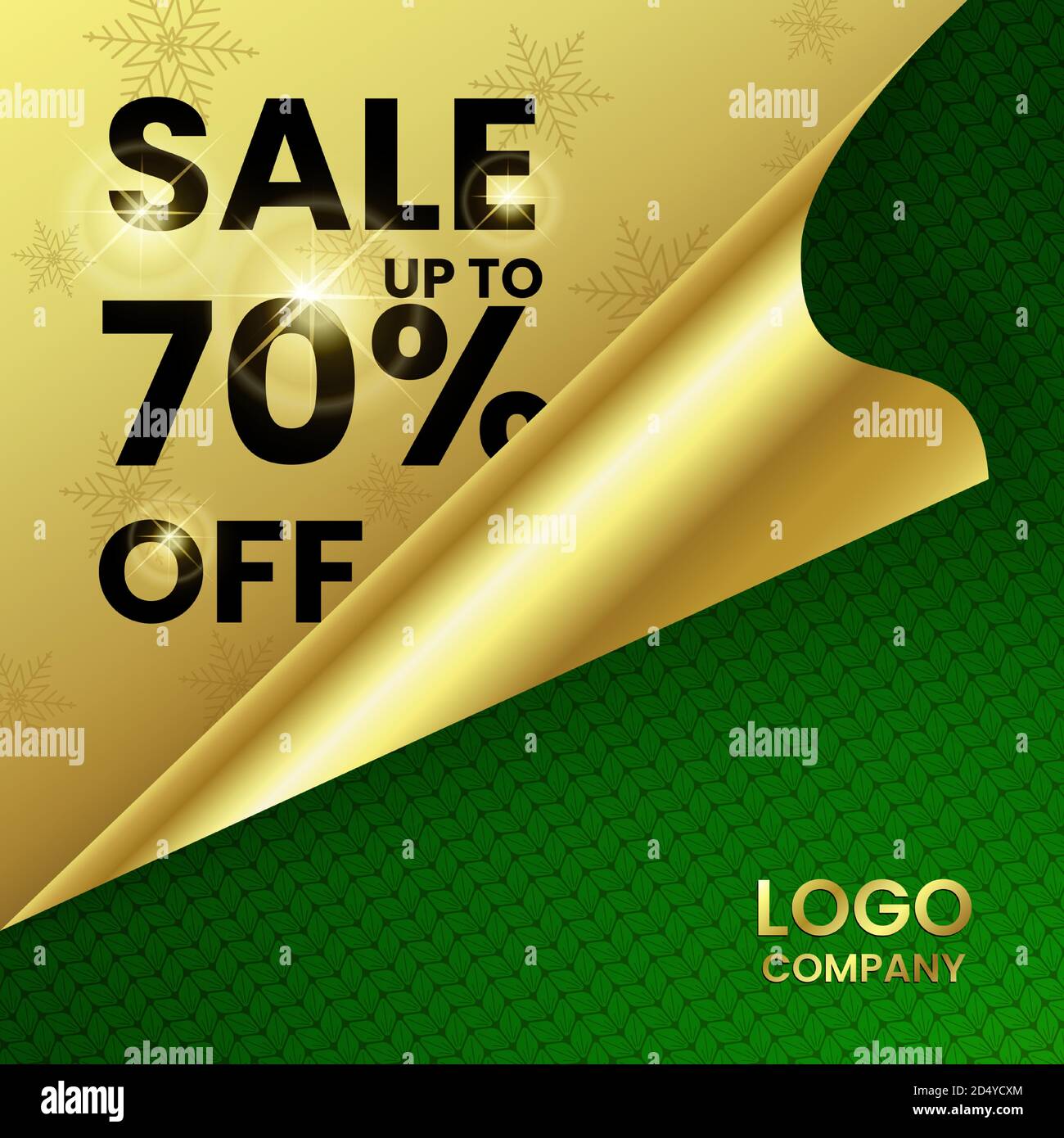 Square web banner. Sale up to 70 percent. Stock Vector