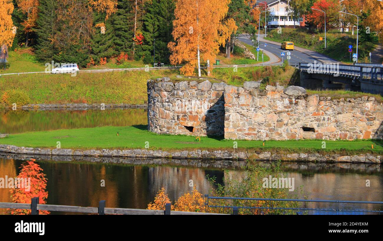 Kajaaninlinnan raunio, Kajaani Stock Photo