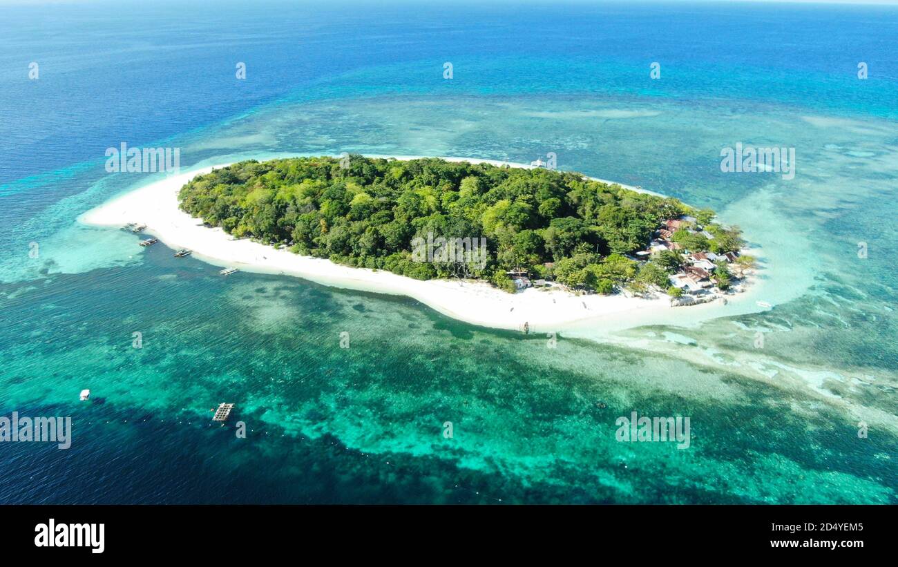 Paradise tropical island in Philippines, aerial view Stock Photo Alamy