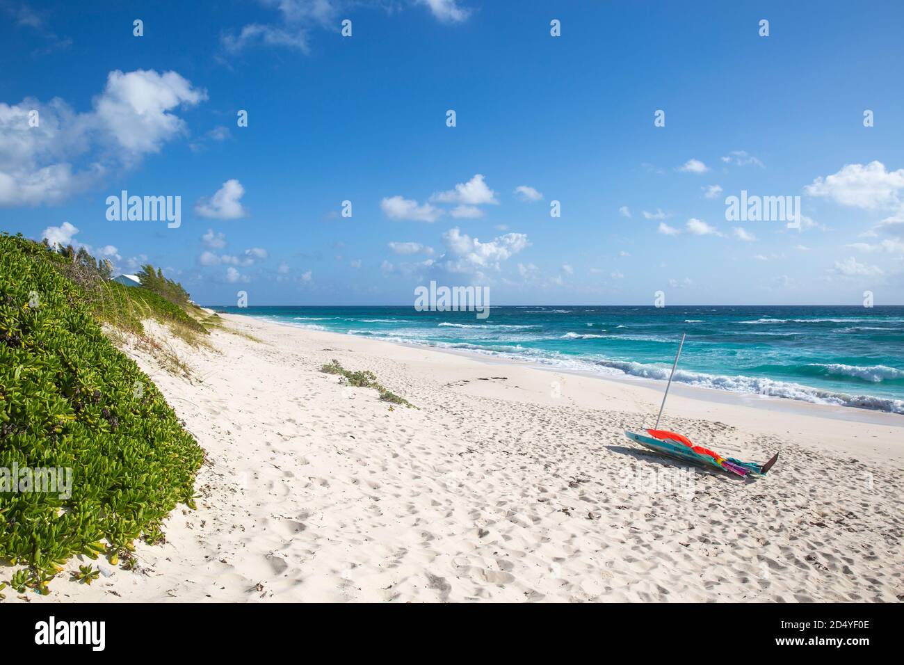 Bahamas, Abaco Islands, Elbow Cay, Hope Town, Hope Town beach Stock ...