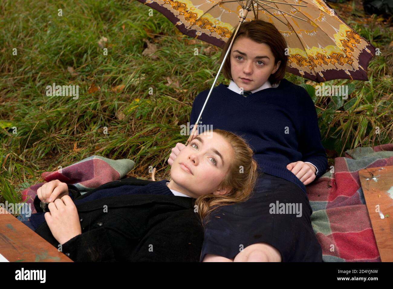 MAISIE WILLIAMS And FLORENCE PUGH In THE FALLING 2014 Directed By 