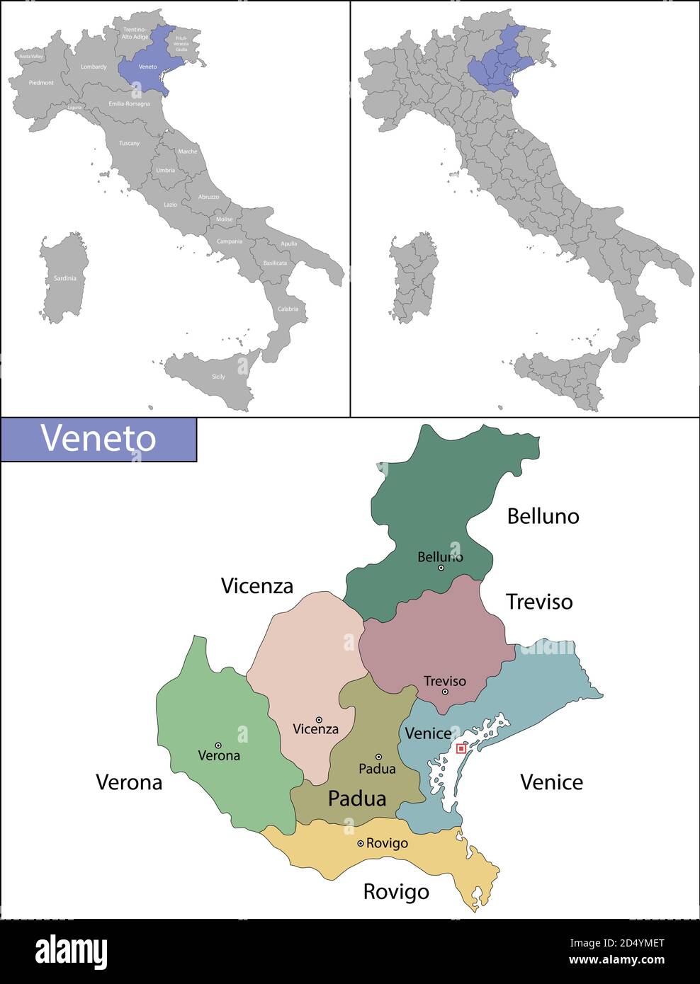 Veneto map hi-res stock photography and images - Page 3 - Alamy, image size:988x1390