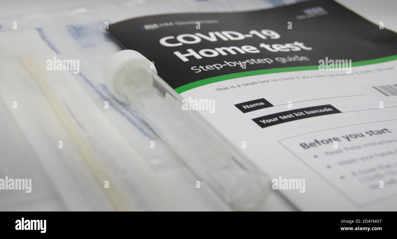 Coronavirus home test Stock Photo