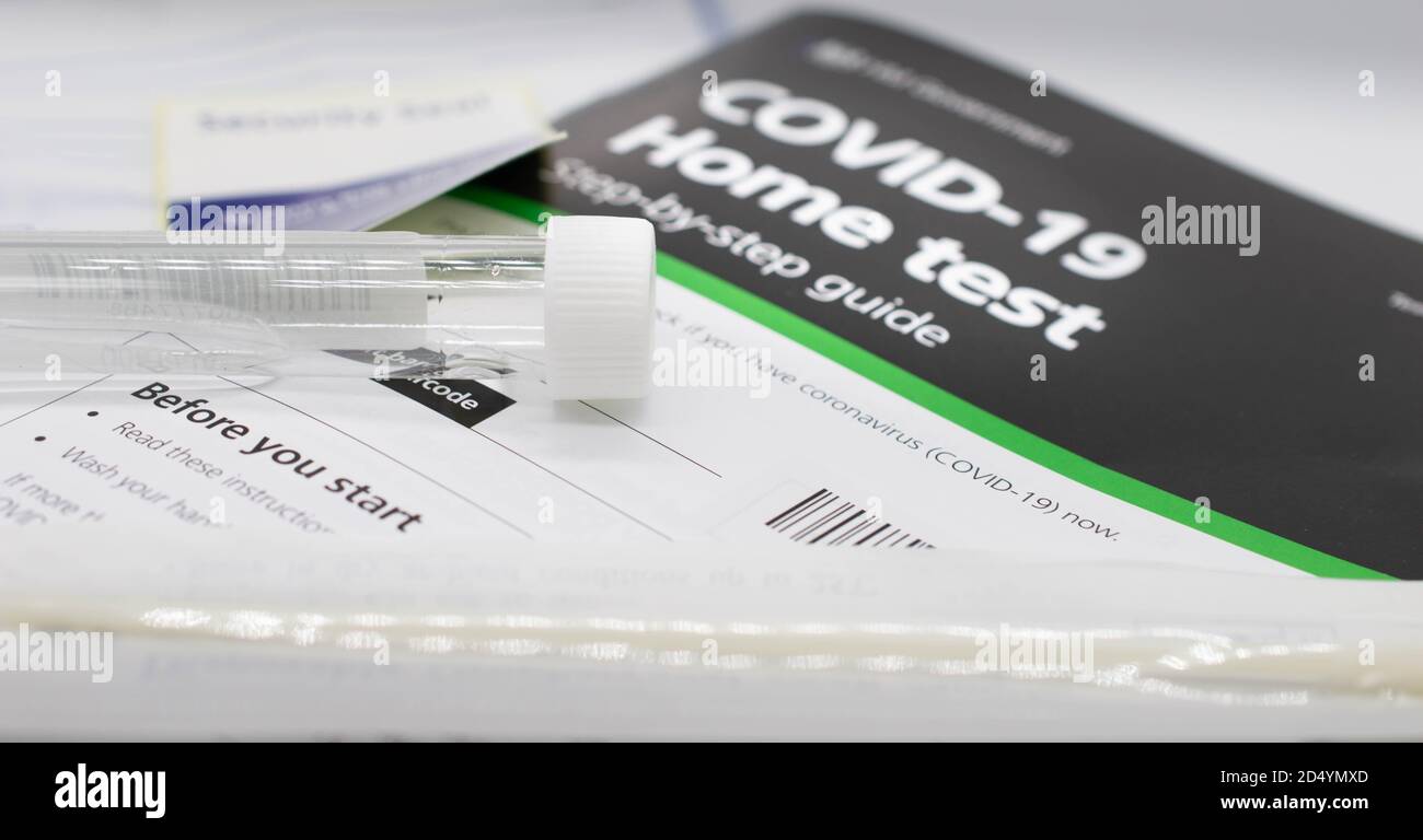 Coronavirus home test Stock Photo
