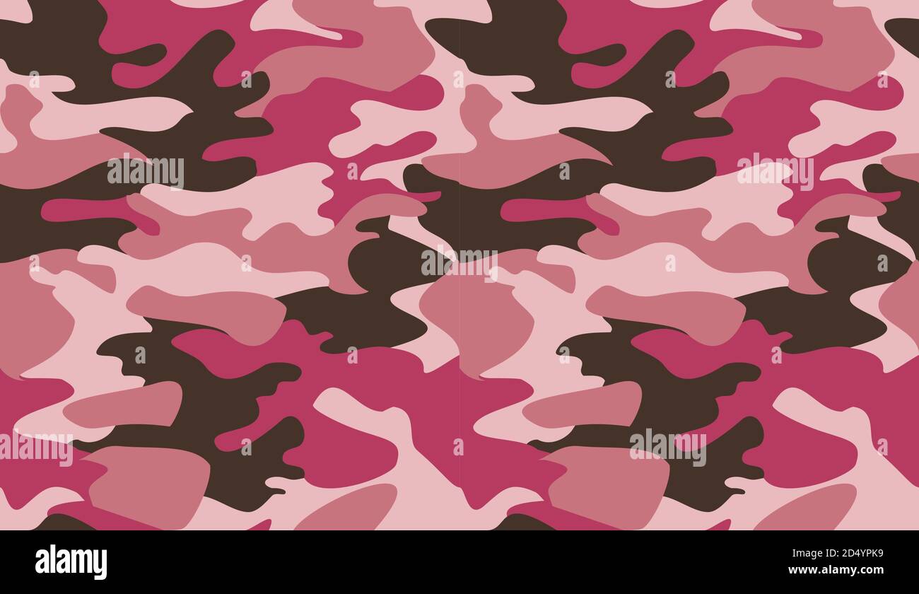 Seamless camouflage pattern background vector. Classic clothing style ...