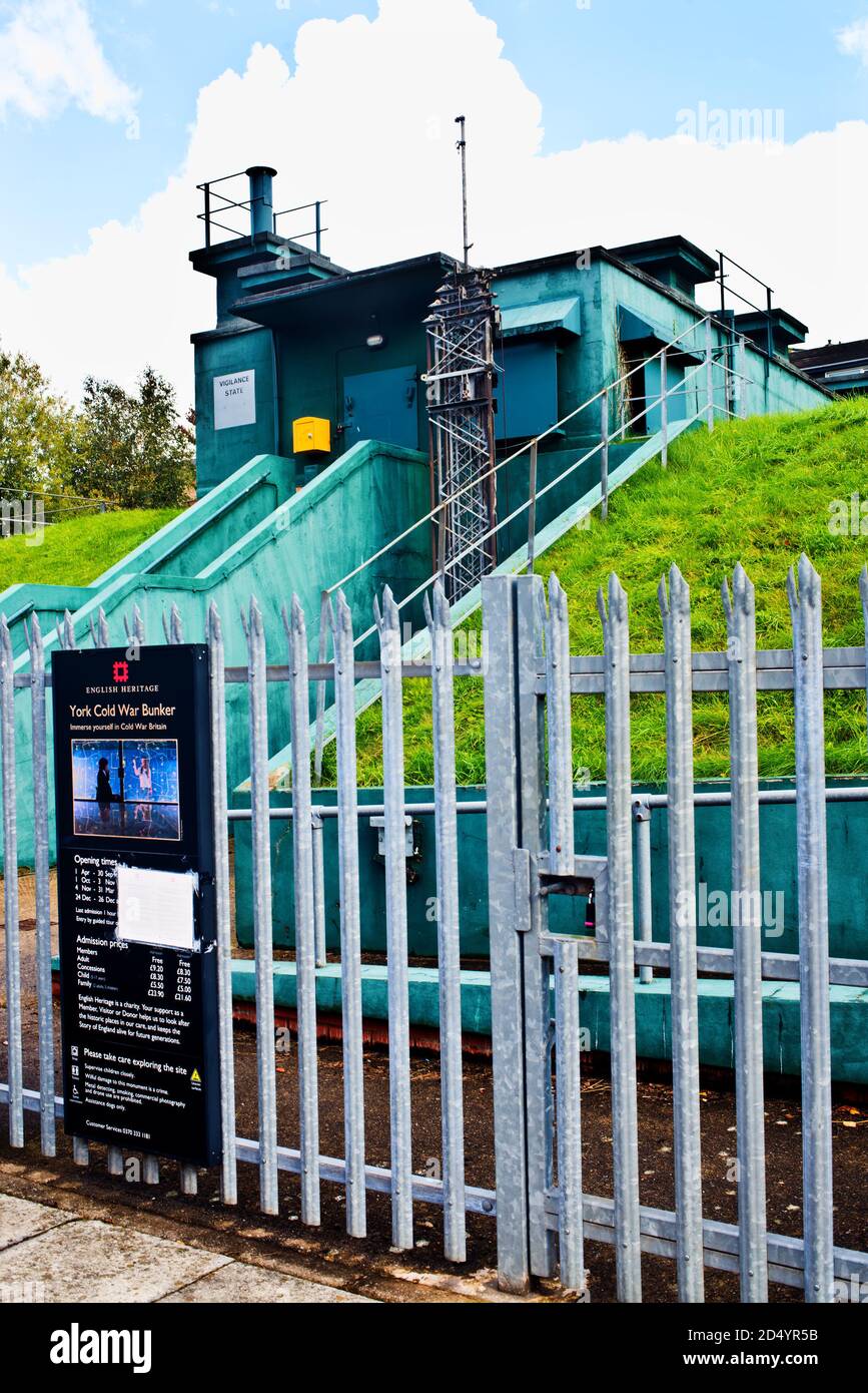 Cold War Bunker, York, England Stock Photo Alamy