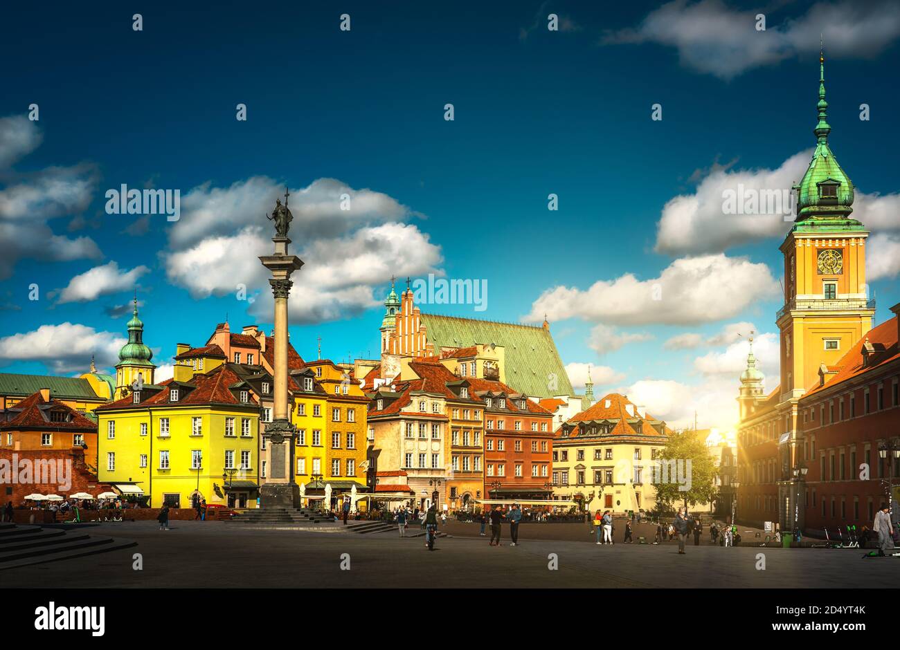 Old Town Warsaw Poland Stock Photo