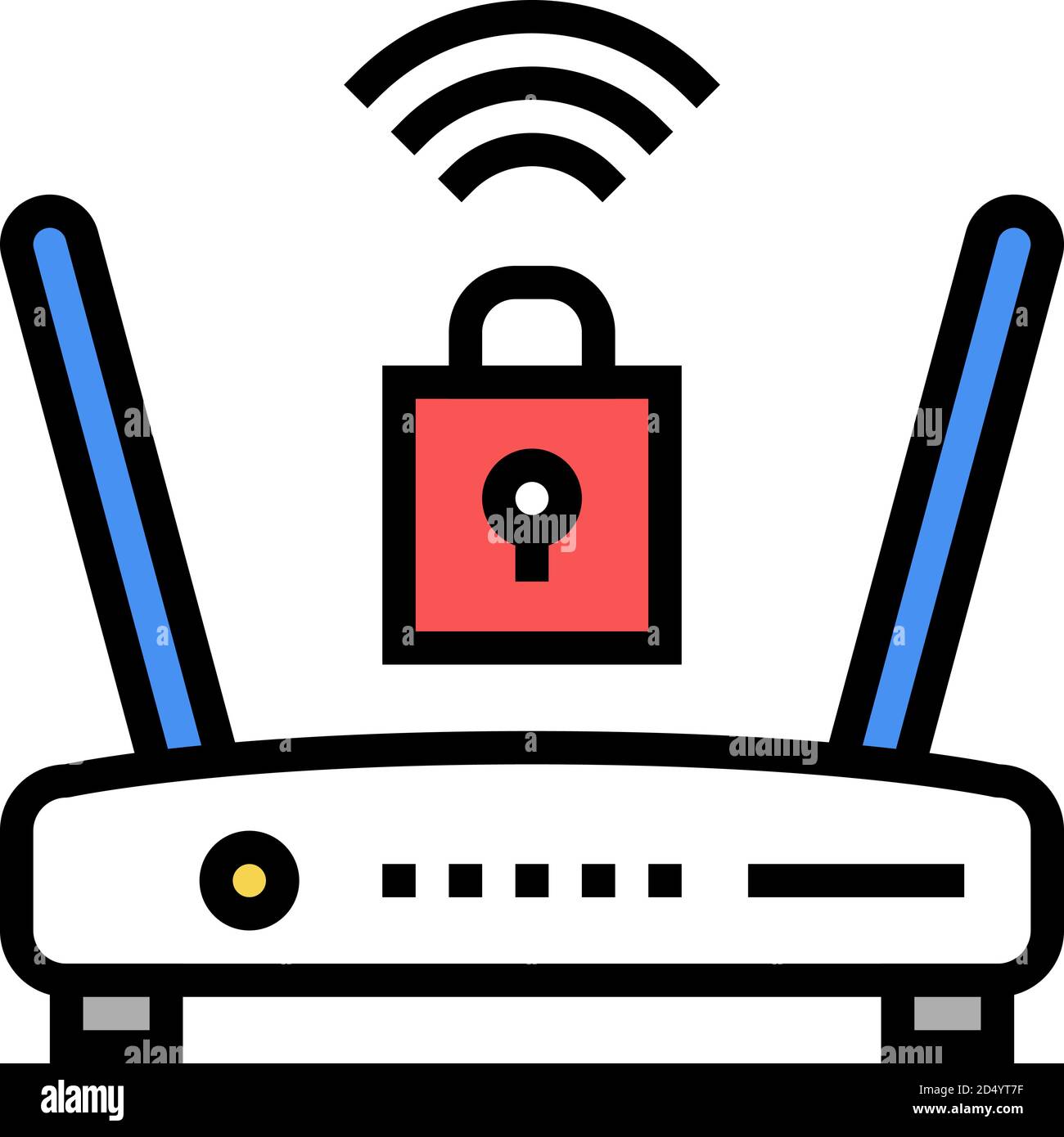 Hacker wifi router icon Cut Out Stock Images & Pictures - Alamy