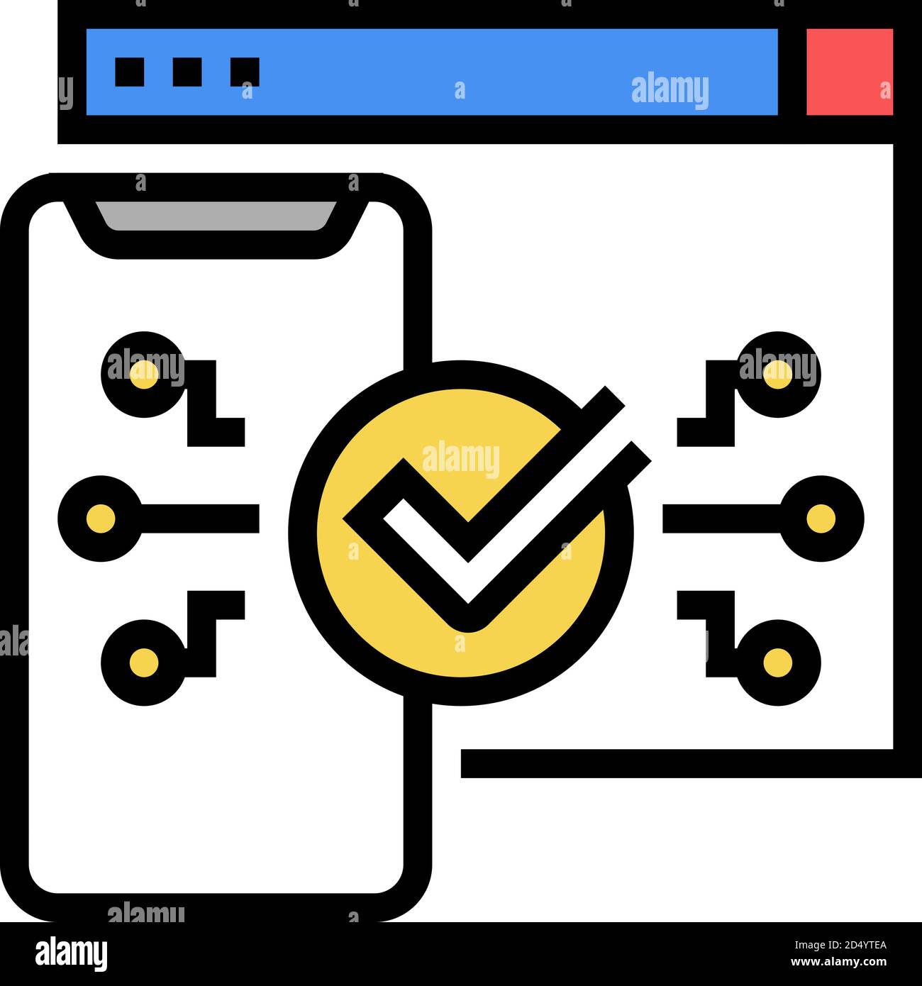Two step authentication color hi-res stock photography and images - Alamy