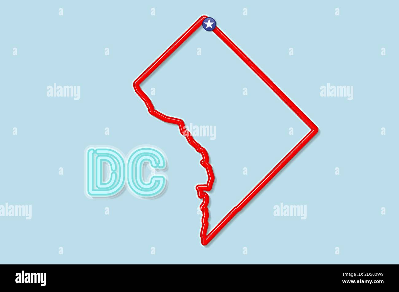 Washington dc map Stock Vector Images - Alamy