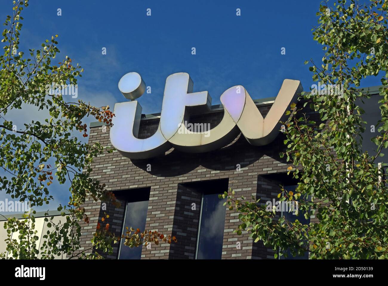 ITV Studio, Salford Quays, Home of Coronation Street, Trafford Wharf Rd, Trafford Park, Stretford, Manchester,England,UK, M17 1AB Stock Photo