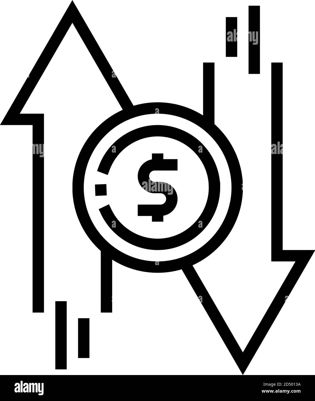money exchange line icon vector illustration Stock Vector Image & Art ...