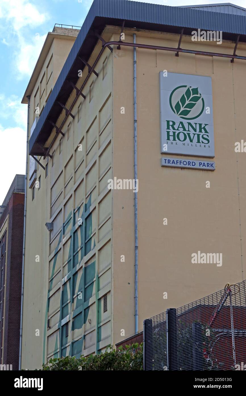 Rank Hovis,Whitworth Brothers Grain Elevator,Flour milling facility,Trafford Park - Elevator Road, Stretford, Manchester,England,UK, M17 1AB Stock Photo