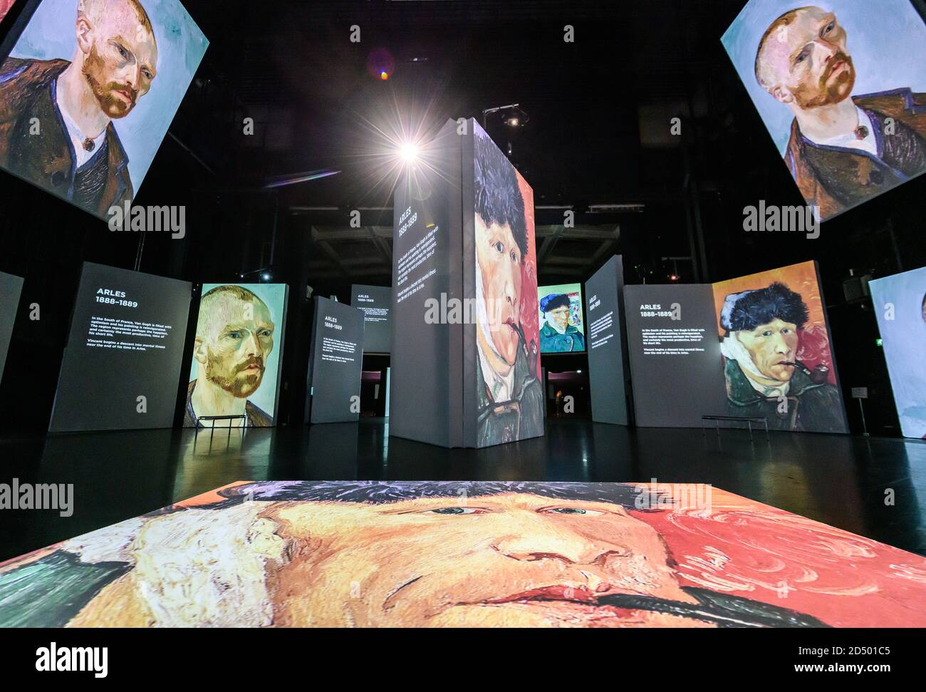 Birmingham, England, UK. 7th October 2020. A visitor at the preview of