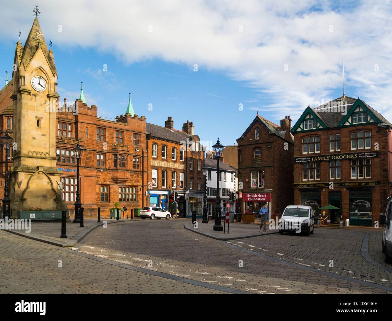 Clock Tower Market Square historic Penrith Town Centre shopping