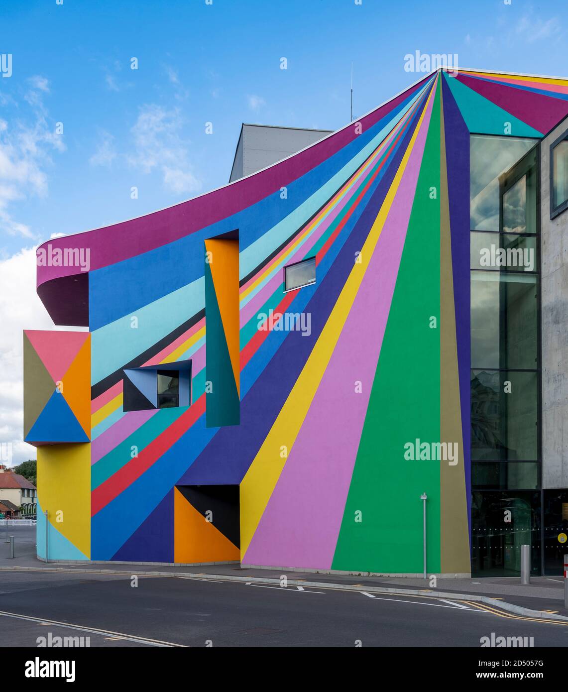 Towner Art Gallery in Eastbourne. The building is covered in a