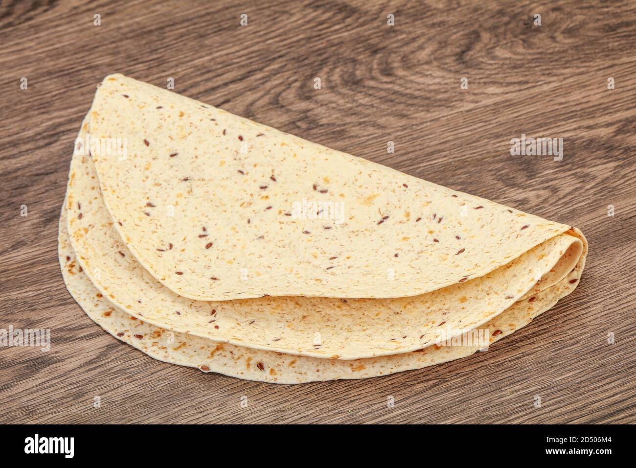 Mexican cuisine Tortilla thick bread with cereal Stock Photo Alamy