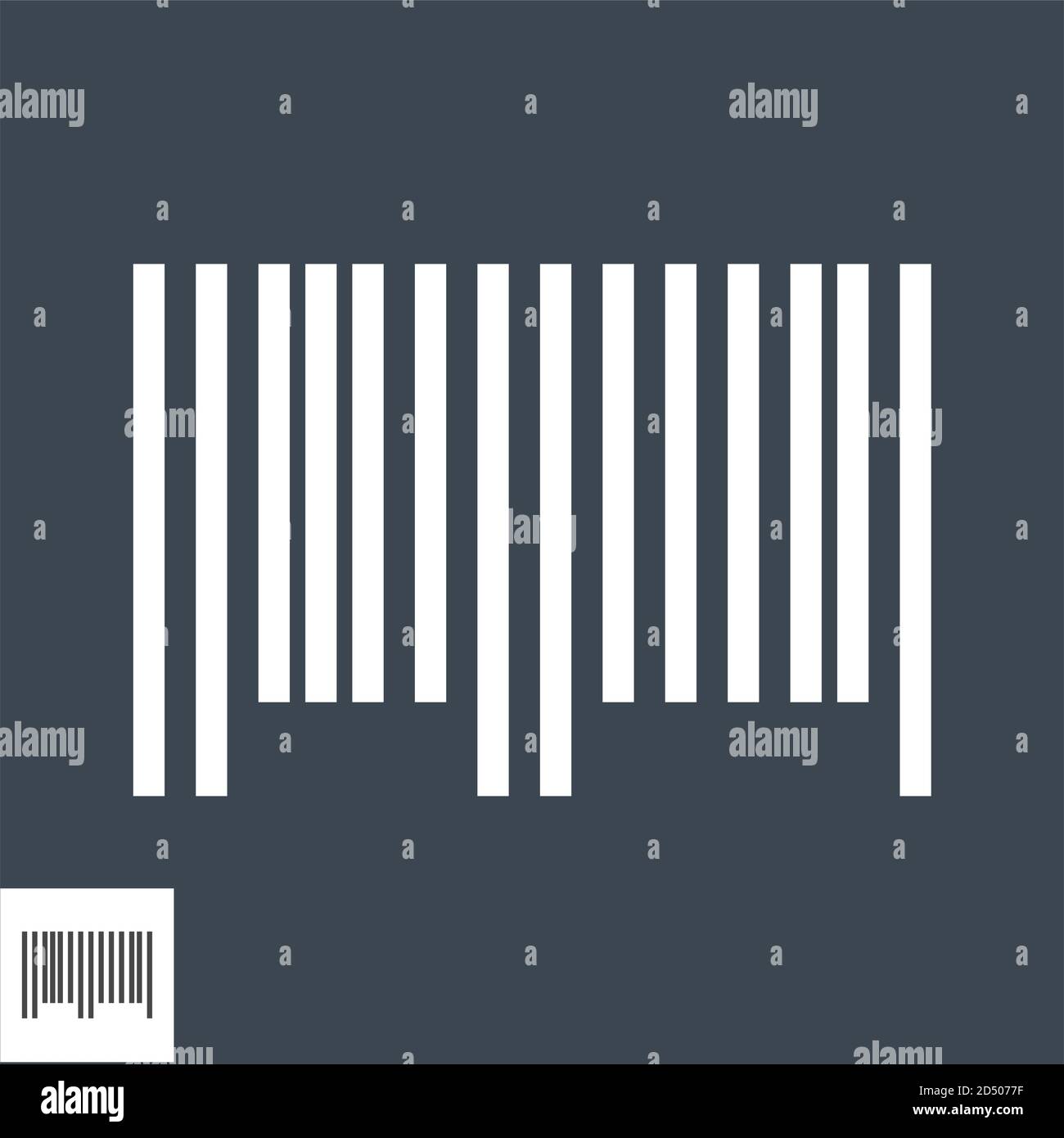 Unique barcode icon outline Stock Vector Images - Alamy