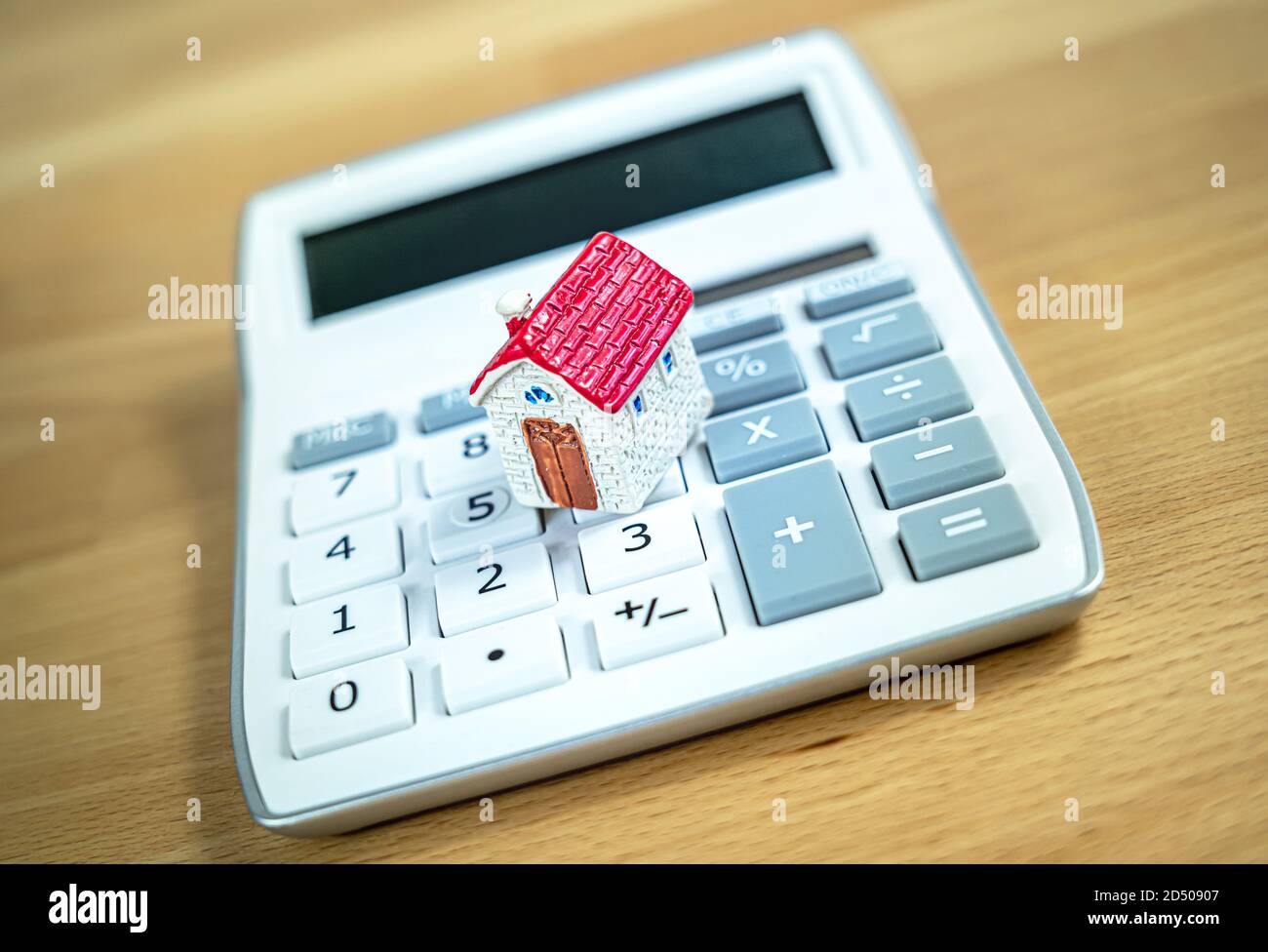 Real Estate investment - Property calculation Stock Photo