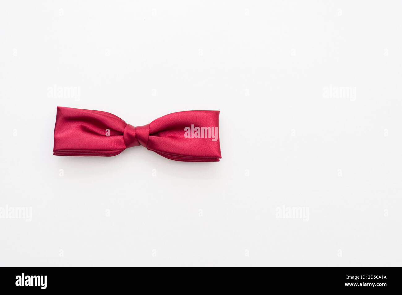 Bow tie isolated on white background. Copy space. Stock Photo