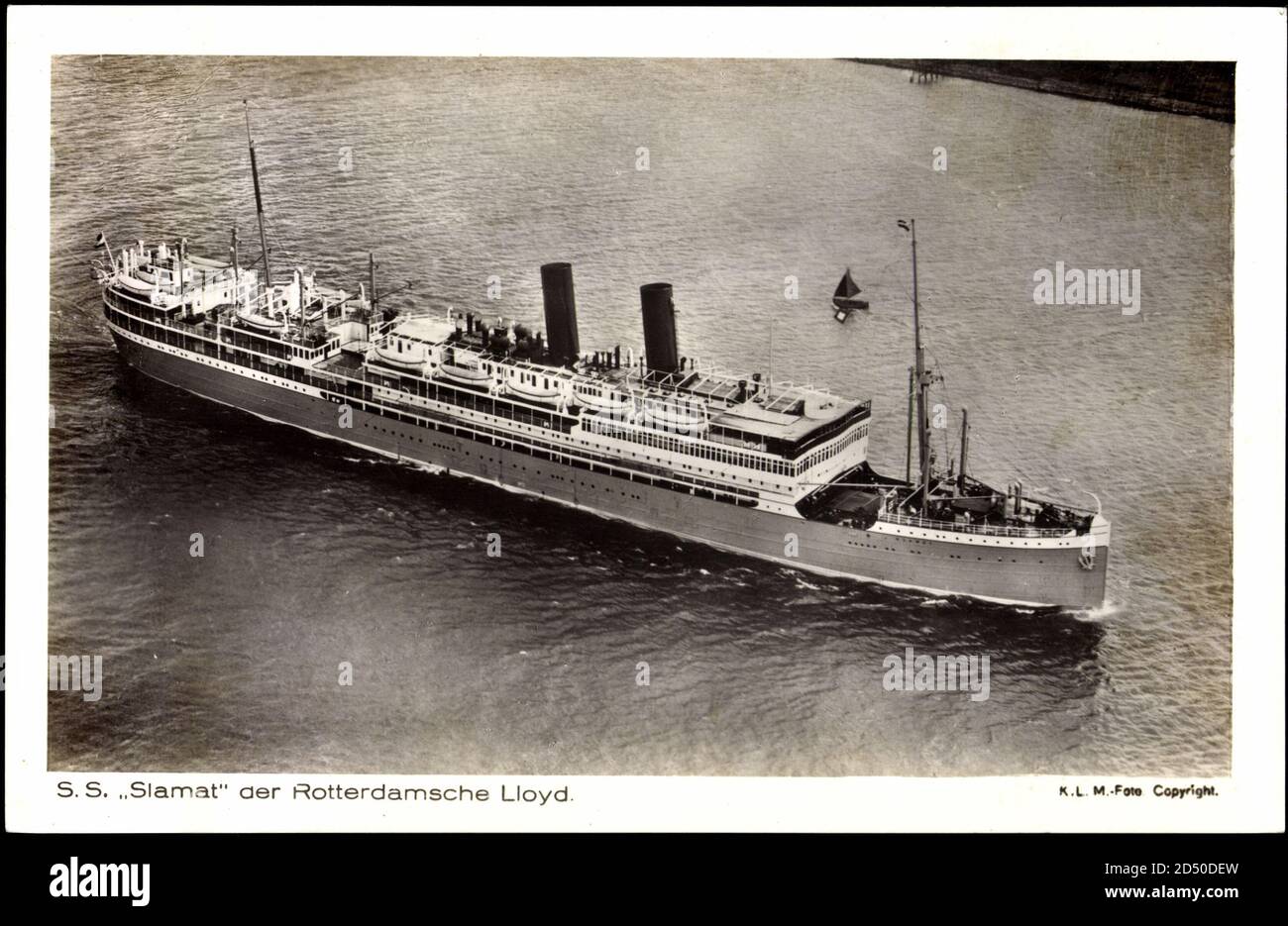 Dampfer SS Slamat Koninklijke Rotterdamsche Lloyd