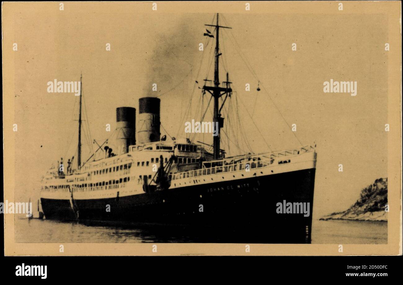 Dampfer Johan de Witt, Netherlands Steamship Company | usage worldwide  Stock Photo - Alamy