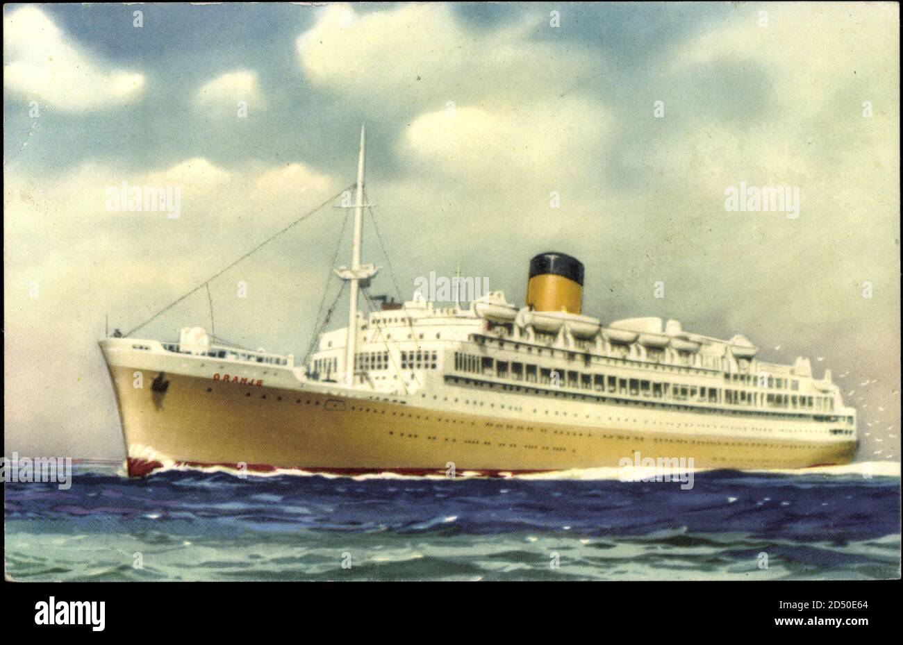 Dampfer MS Oranje, Netherlands Steamship Company | usage worldwide Stock  Photo - Alamy