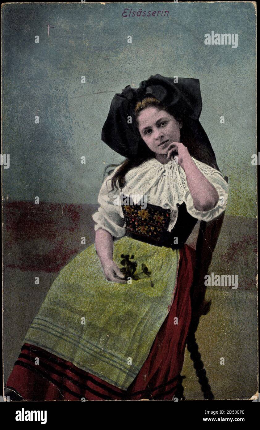 Trachten Elsaß Lothringen, Elsäßerin, Volkstracht | usage worldwide ...
