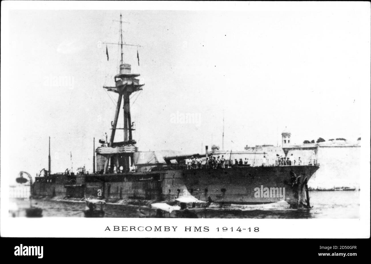 Britisches Kriegsschiff, H.M.S. Abercomby, 1914 bis 1918 | usage worldwide Stock Photo