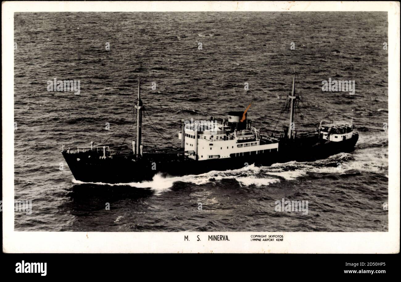 Ms Minerva Fliegeraufnahme vom Dampfschiff M.S. Minerva | usage worldwide Stock ...