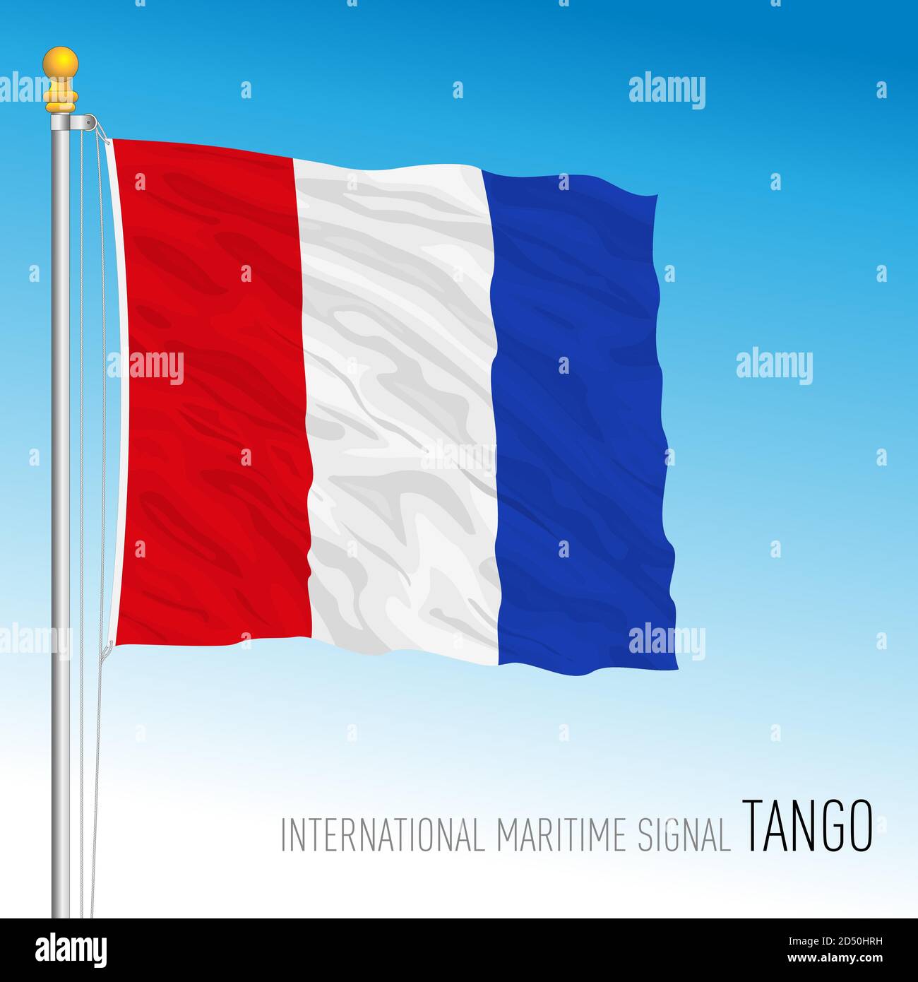 Sticker decal nautical car maritime flag letter international coded T TANGO