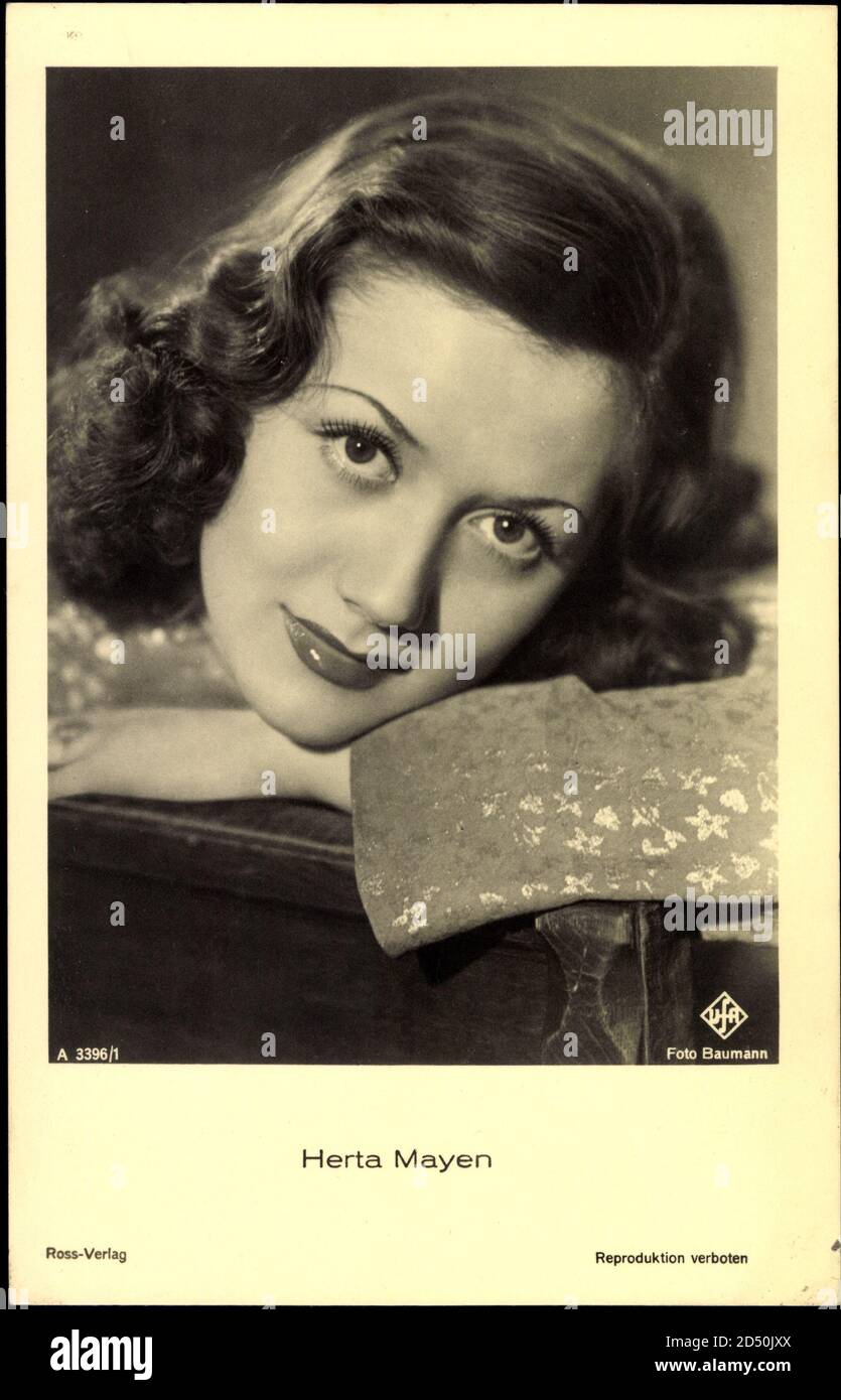 Schauspielerin Herta Mayen, Ross A 3396 1, UFA usage worldwide Stock