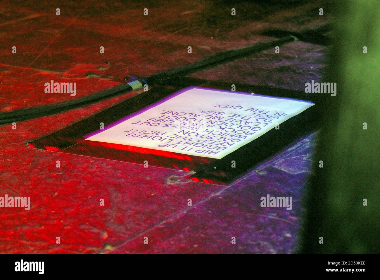 Setlist High Resolution Stock Photography And Images Alamy