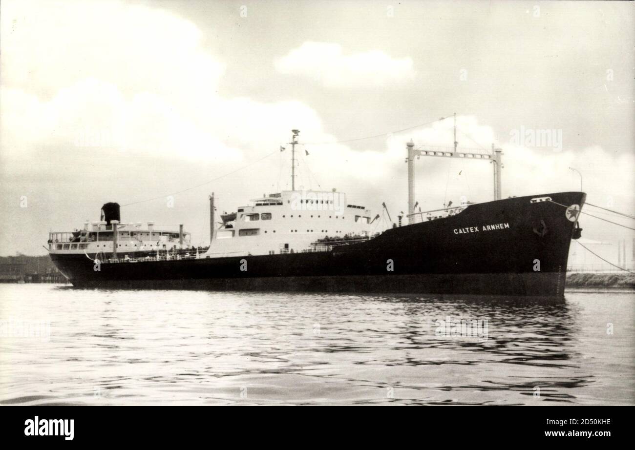 Tanker Caltex Arnhem, Nederlandsche Pacific | usage worldwide Stock ...