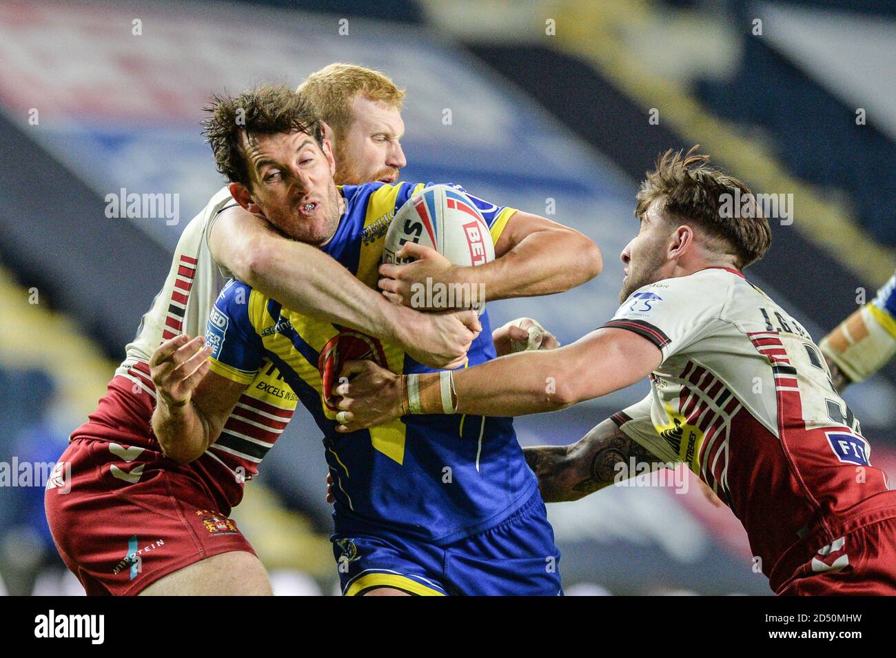 Stefan Ratchford of Warrington Wolves tackled Stock Photo - Alamy