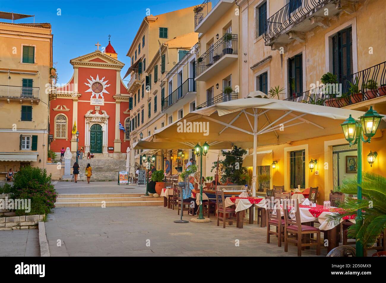 Corfu (Kerkira) Old Town, Ionian Islands, Greece Stock Photo