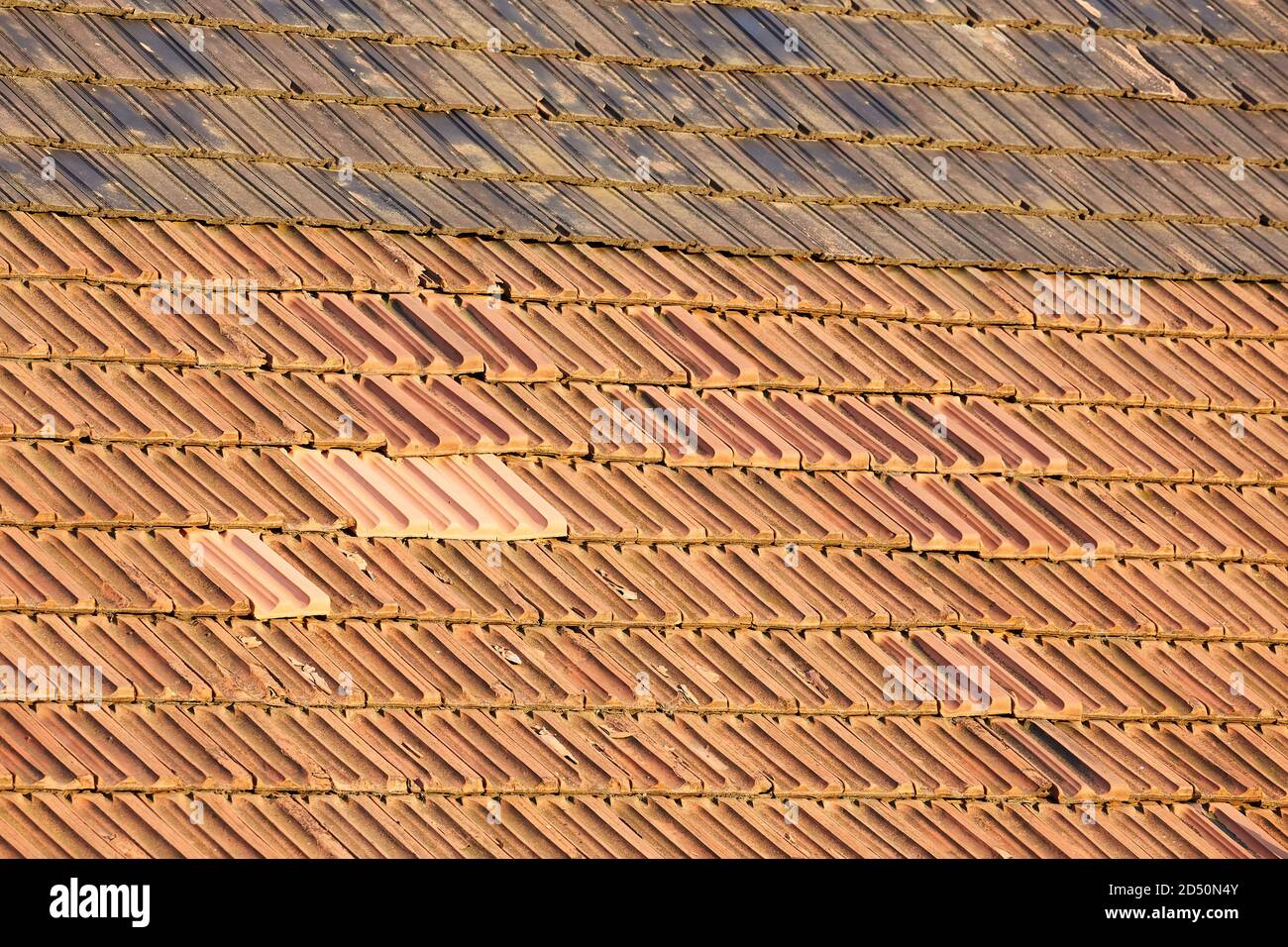 Roof tiles texture Stock Photo