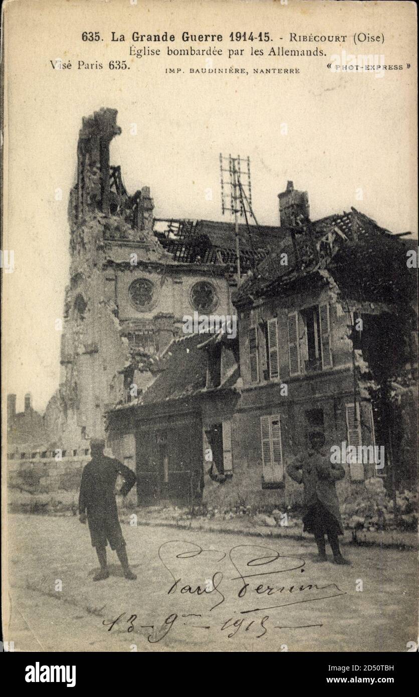 Tirage Photo Vintage 1945 - Strasbourg, église Bombardée - Format 7x6 Cm - Argentique Original