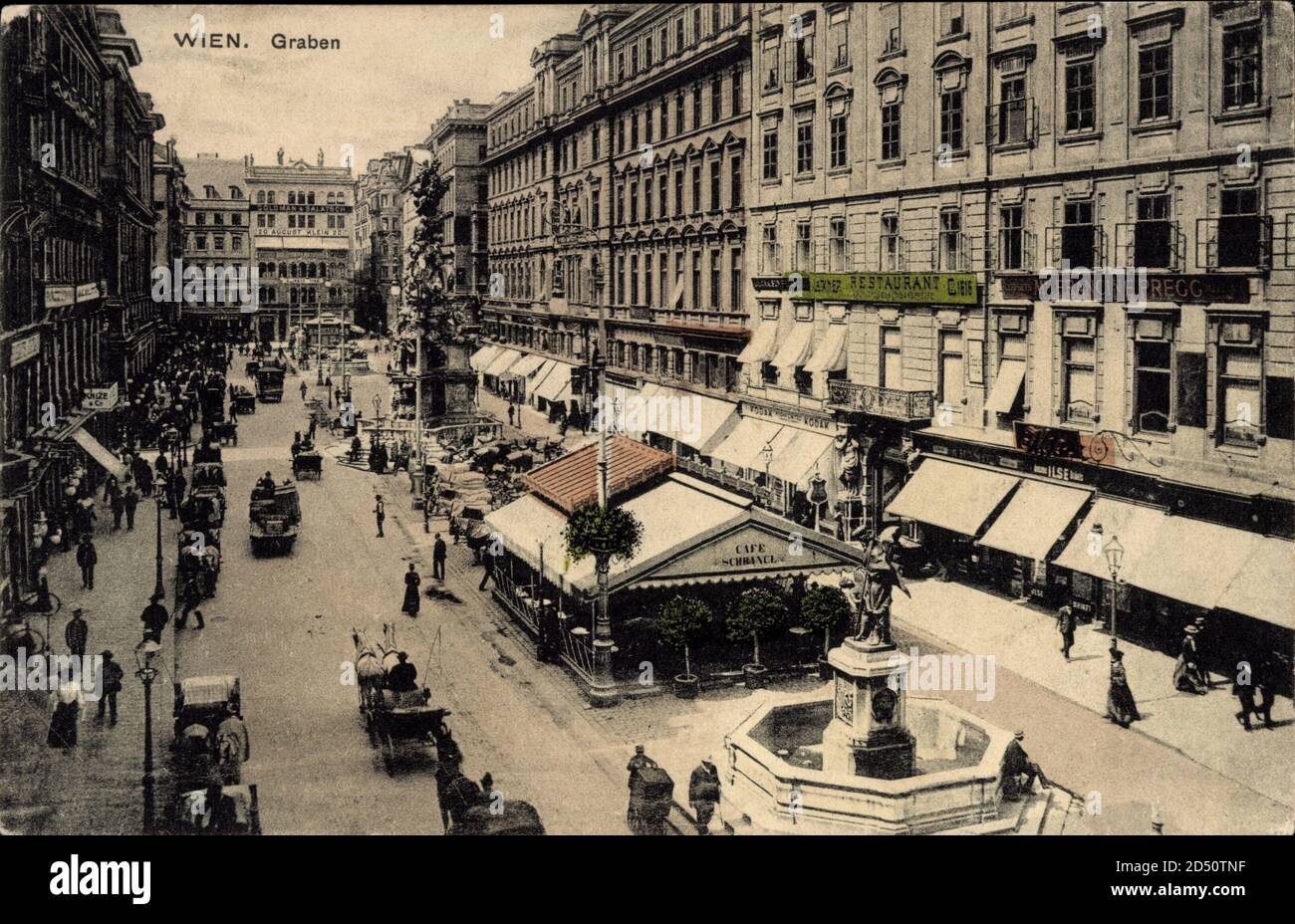 Wien 1., Graben, Café Schrancl, Brunnen, Francine Pregg | usage ...