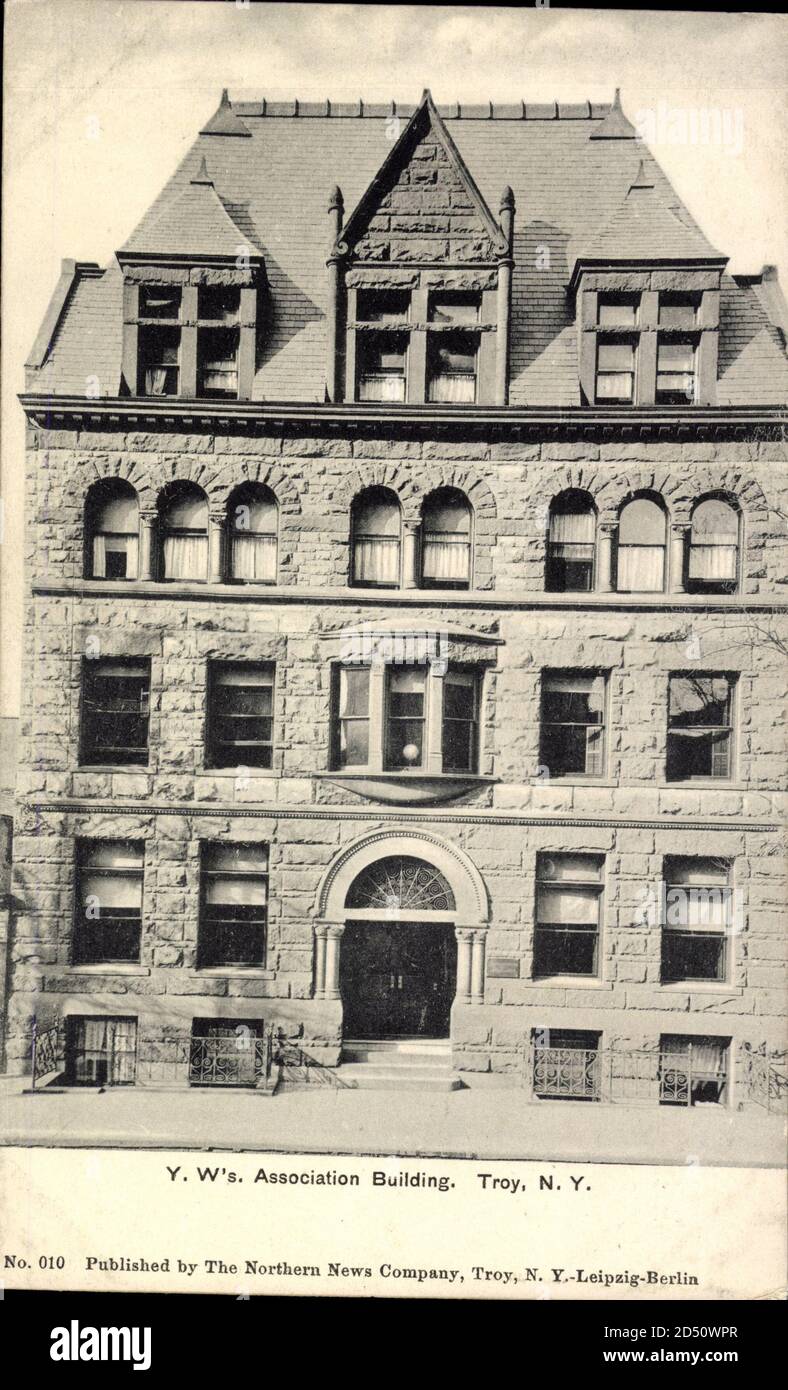 Troy New York, Y. W.'s Association Building, Frontalansicht usage