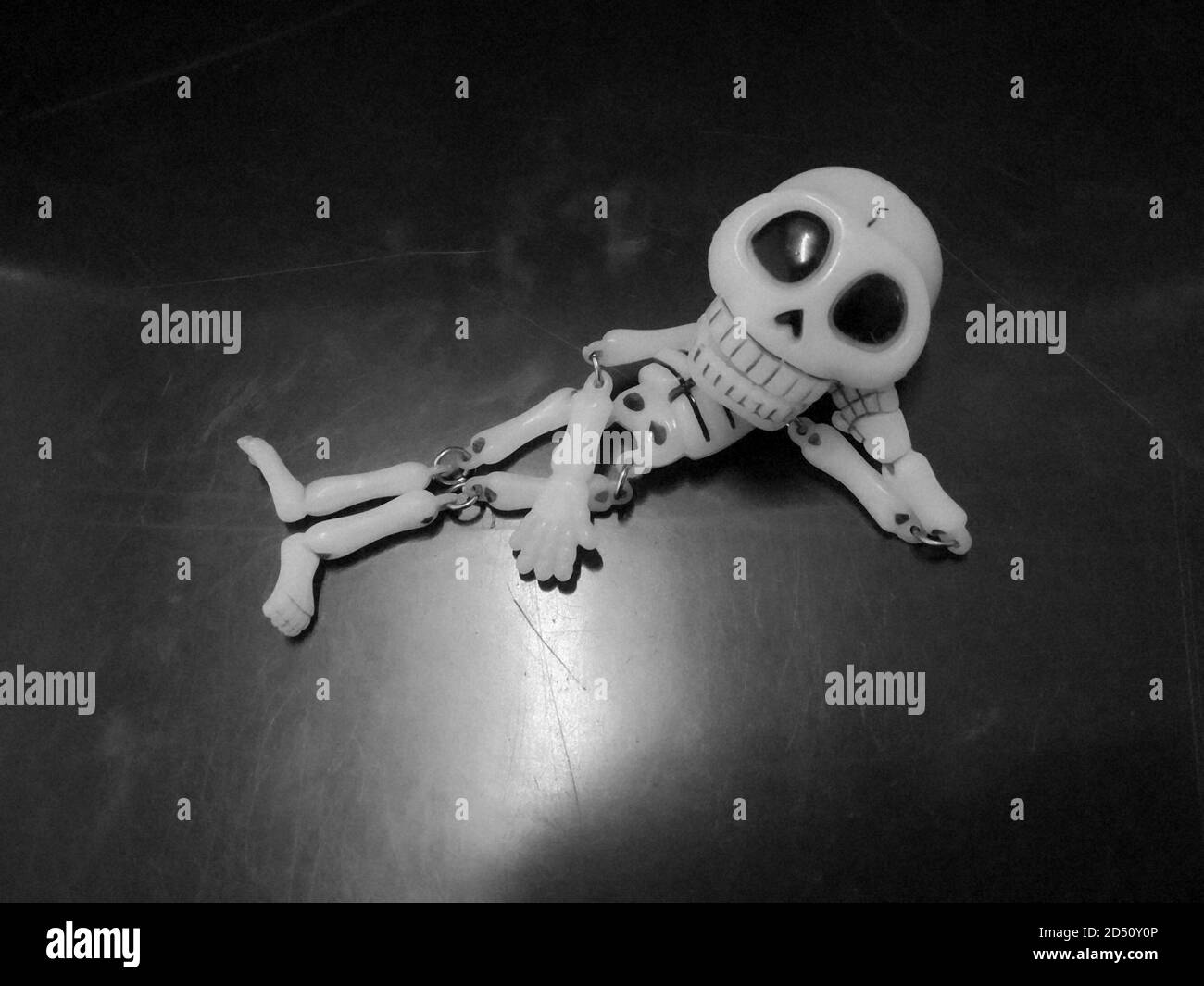 doll of a posing skeleton Stock Photo