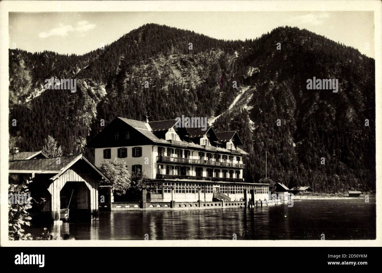 Breitenwang Tirol, Hotel Forelle am Plansee | usage worldwide Stock Photo
