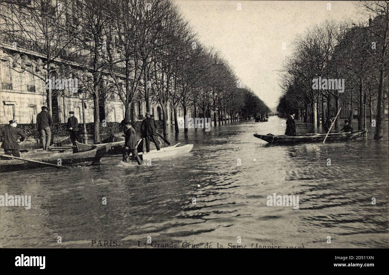 paris-inondation-de-la-seine-janvier-1910-bateaux-usage-worldwide