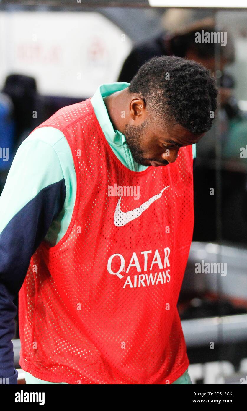 Alex Song of FC Barcelone During Liga Espagnol FC Barcelone - Real Sociedad  on November 01 2013 in Camp Nou ,Barcelone- Photo Laurent Lairys / DPPI Stock Photo