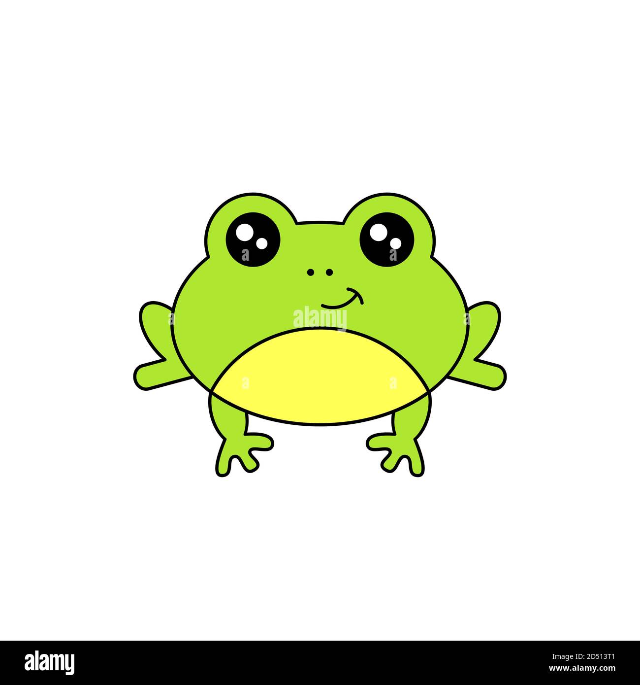 how to draw a cute frog step by step