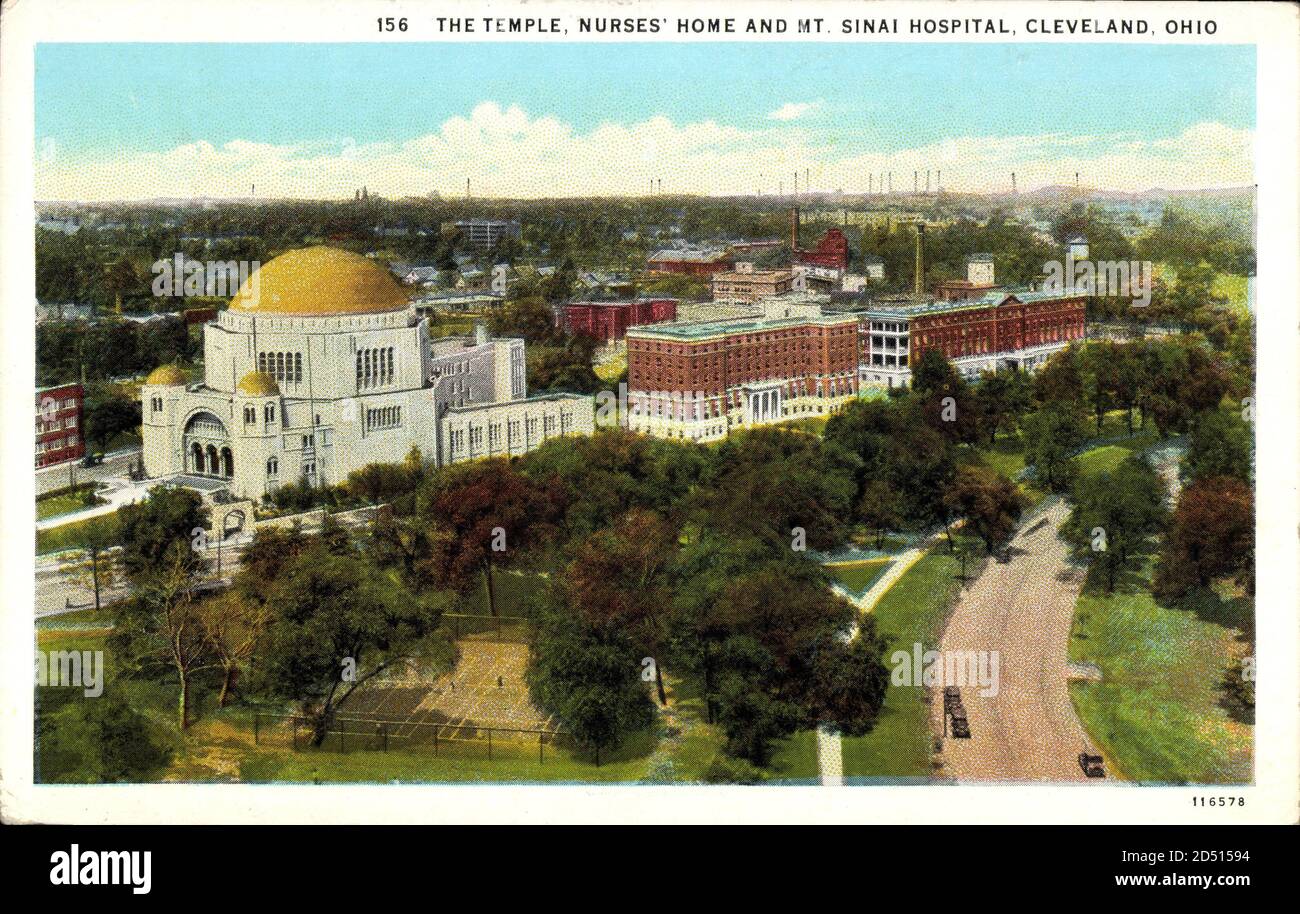 Judaika Cleveland Ohio USA, The Temple, Nurses Home and Mt. Sinai