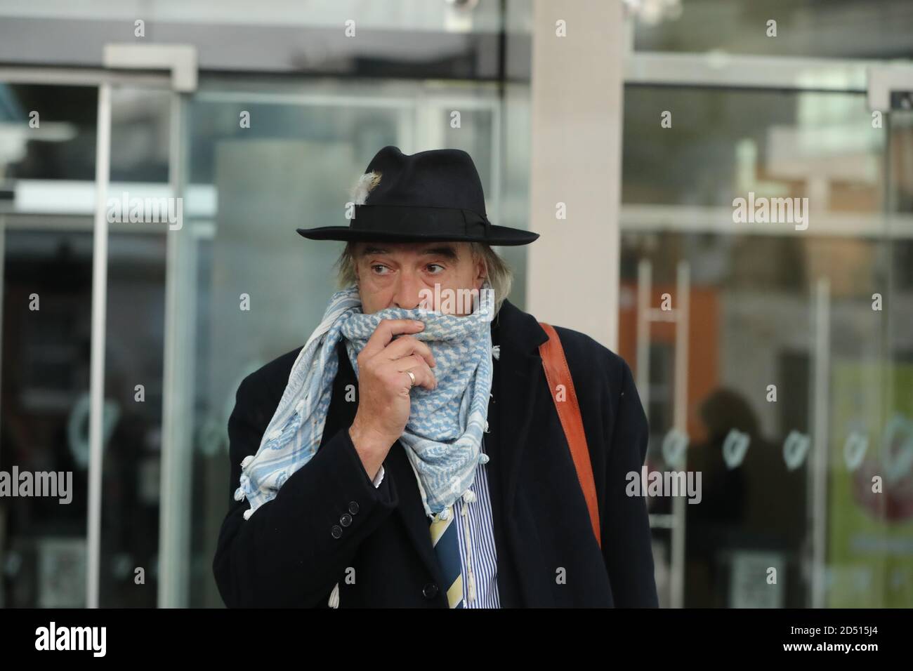 Ian Bailey outside the High Court, Dublin, after the court rejected an attempt by French authorities to extradite him for the murder of Sophie Toscan du Plantier. Stock Photo