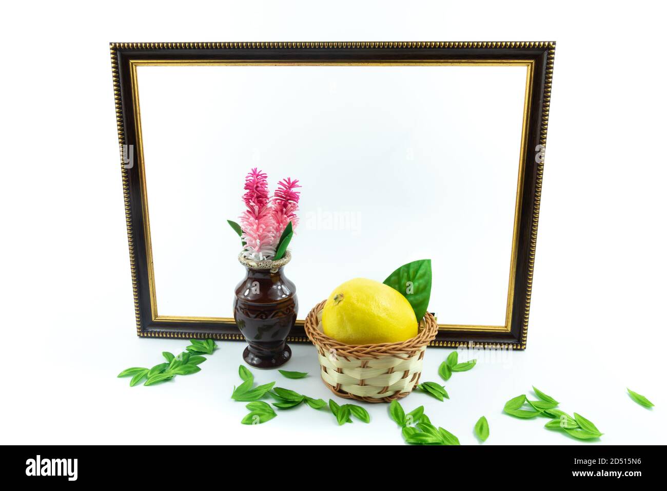 Still life of fruit and wine isolated on white background Stock Photo ...